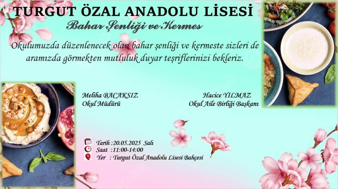 BAHAR ŞENLİĞİMİZE DAVETLİSİNİZ
